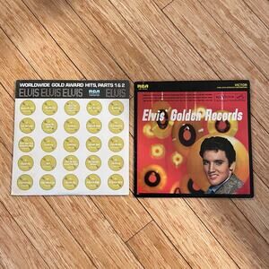 Lot of 2 Elvis Presley LPs vintage vinyl albums rock n roll